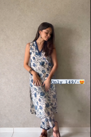 Regular Wear Cotton Printed Suit Set