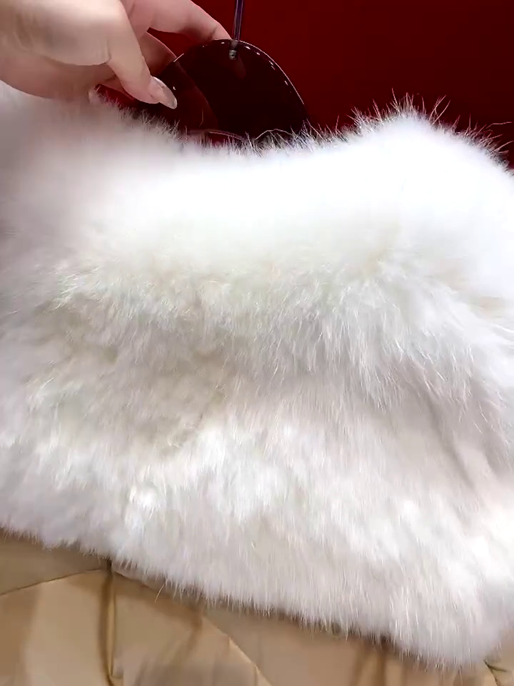 Winter Furs Collar Goose Down Jacket Short Down Jacket Female - Image 4