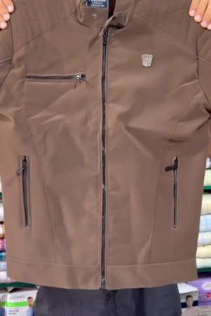 Woolen Black Men Winter Jacket