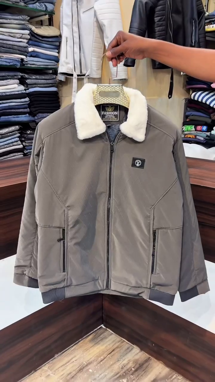 Men's Leather Jackets, Black Leather Jacket, Lambskin Jackets, Regular Fit, Three Pockets - Image 7