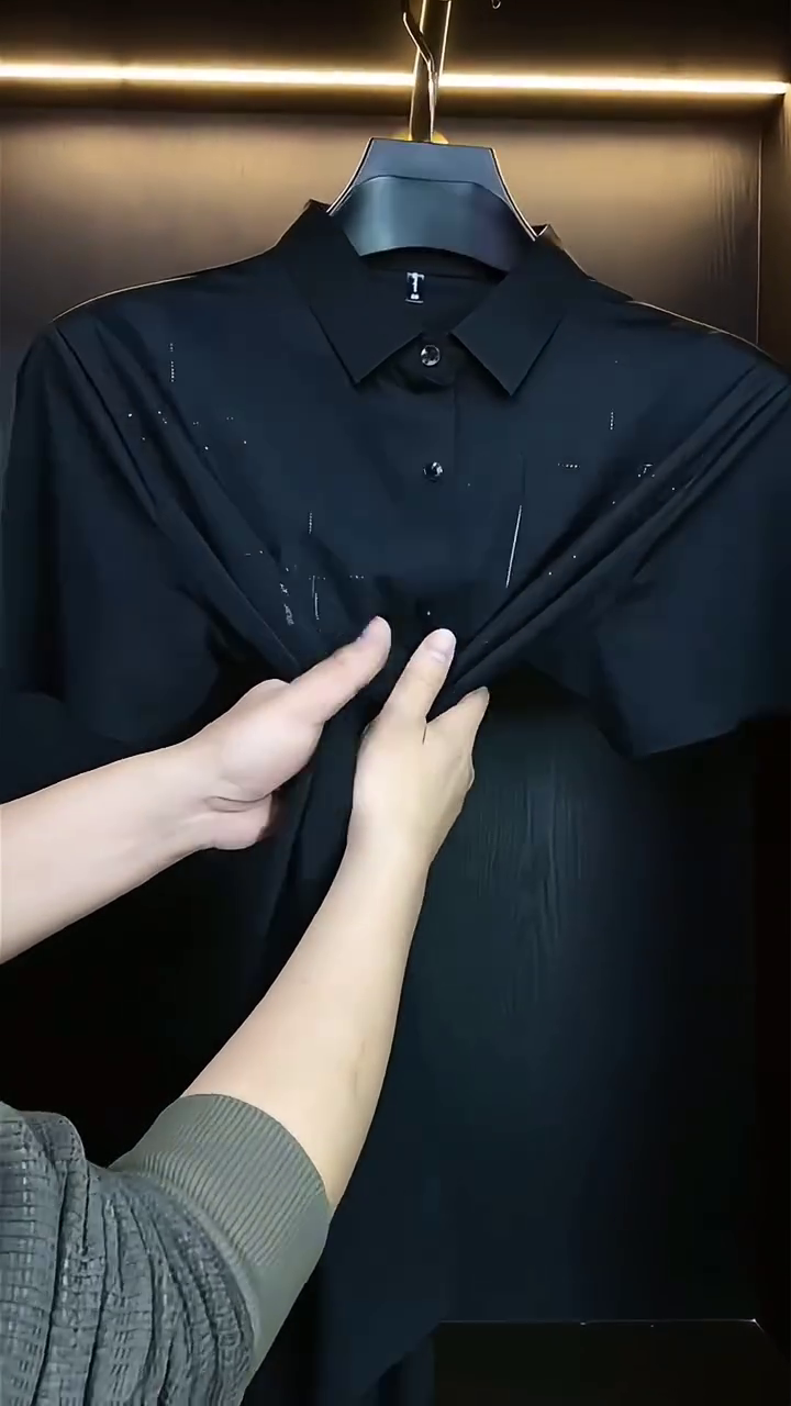 Short-Sleeved Shirt Men's Shirt Middle-Aged Half-Sleeved Casual Slimming Blouse Thin - Image 8